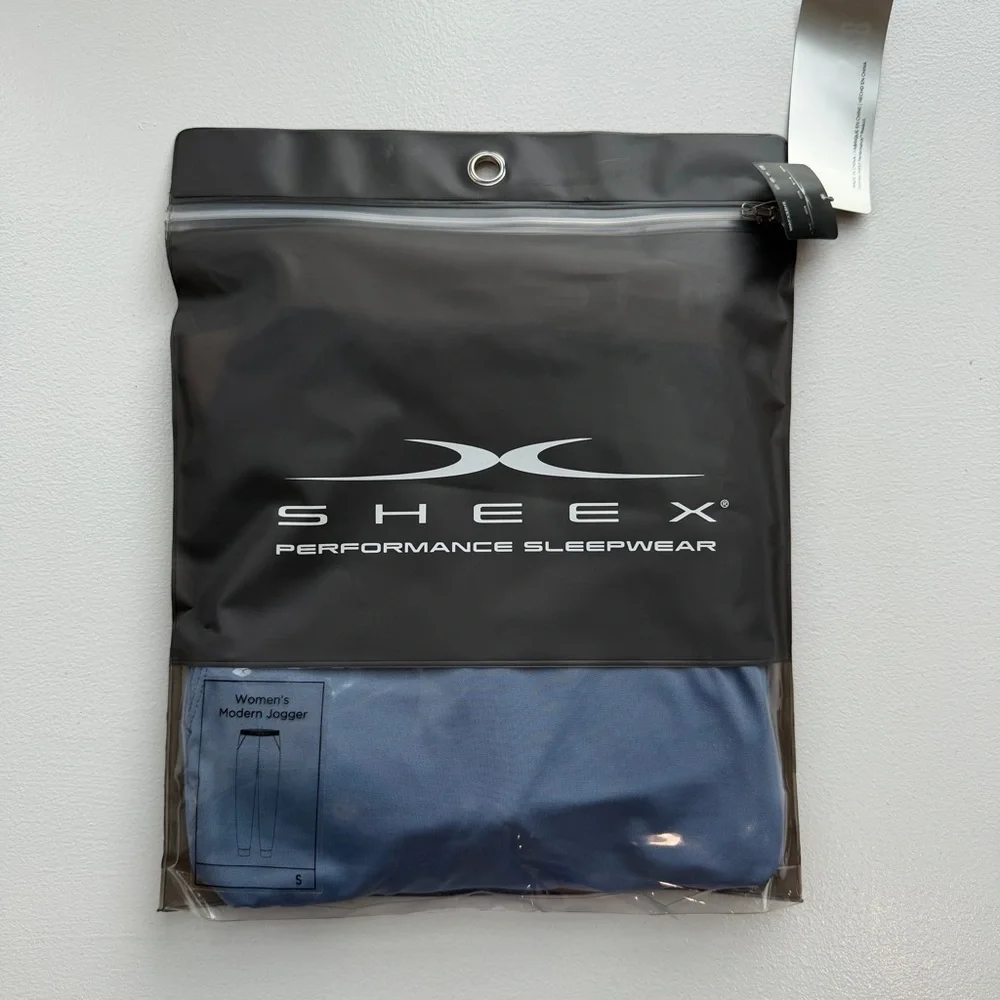 SHEEX Women’s Modern Jogger Light Blue Performance Sleepwear Small - Picture 5 of 8